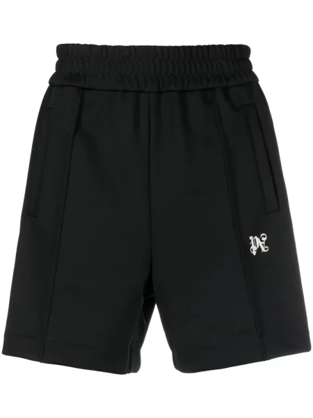 Pantaloni Palm Angels cu broderie negru