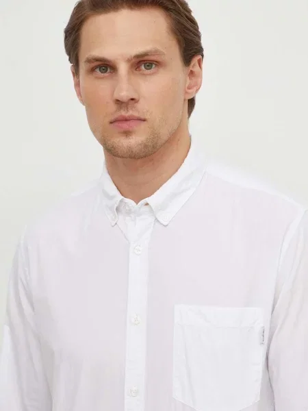 Košile Pepe Jeans Prince regular s límečkem button-down bílá