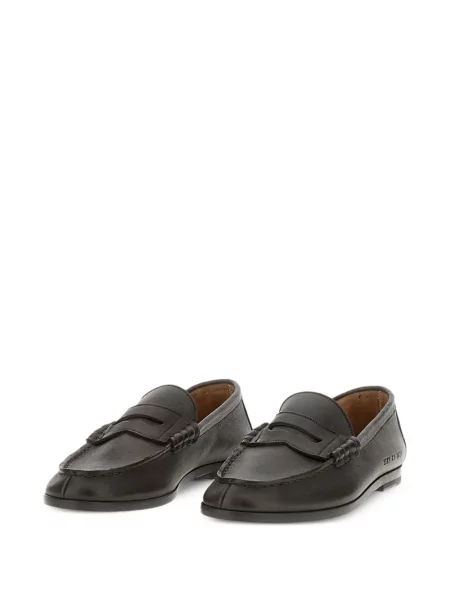Pantofi loafer Common Projects cu bretele maro