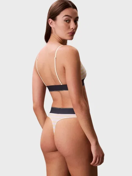Трусы Calvin Klein в полоску желтые