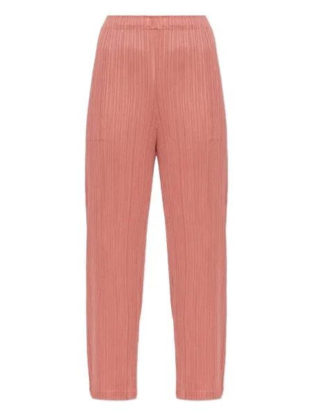 Pantaloni Pleats Please Issey Miyake plisate roz