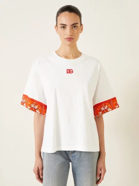 Dolce & Gabbana Koszulka weiss biała