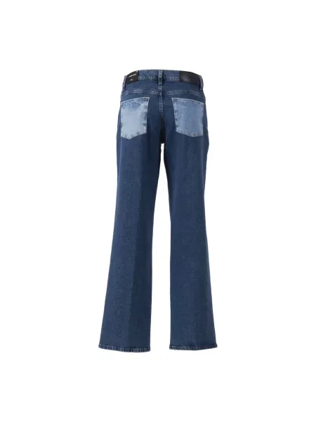 Jeansy straight leg 7 For All Mankind niebieskie