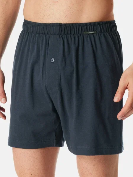 SCHIESSER Boxeralsók Basic tengerészkék fekete