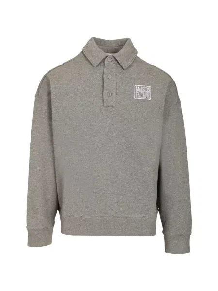 Polotričko Maison Kitsuné s výšivkou šedé