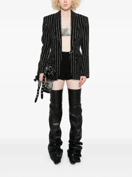 Top Jean Paul Gaultier z nadrukiem w abstrakcyjne wzory niebieski