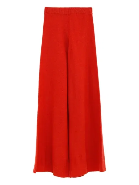 Pantaloni Baserange tricotate roșu