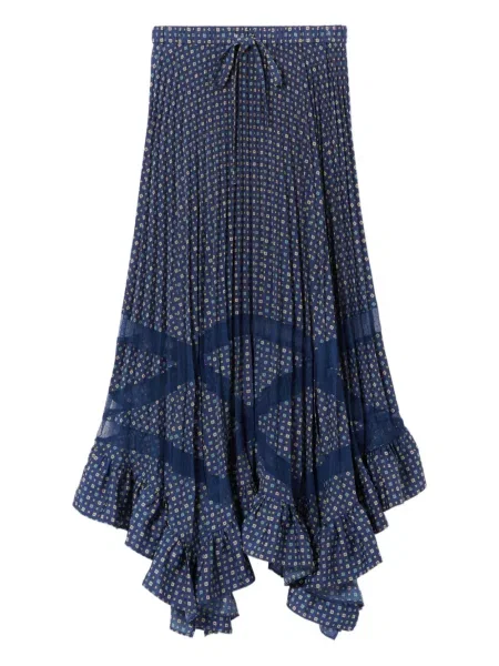 Fusta plisata Claudie Pierlot plisată albastru