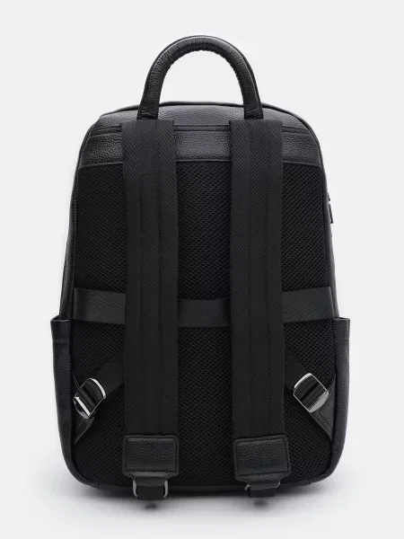 Кожаный повседневный рюкзак Borsa Leather черный