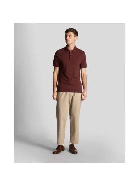 Koszulka polo Lyle & Scott czerwona