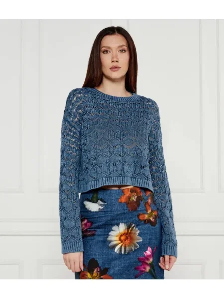 Desigual Pulover REINE | Cropped Fit albastru