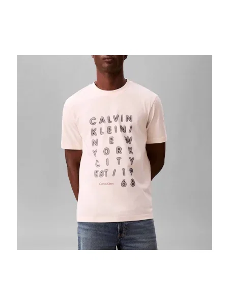 Tricou Calvin Klein Jeans bej