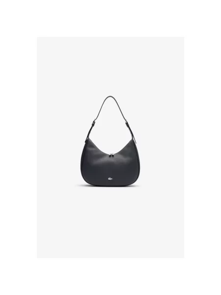 Geanta hobo Lacoste negru