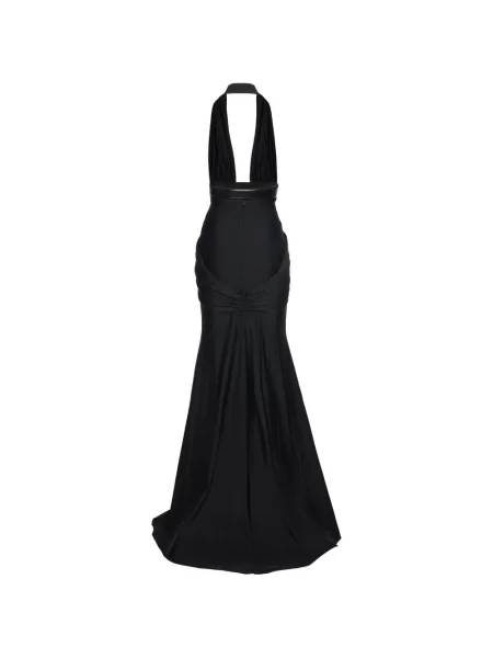 Cu centură rochie maxi Medeea negru