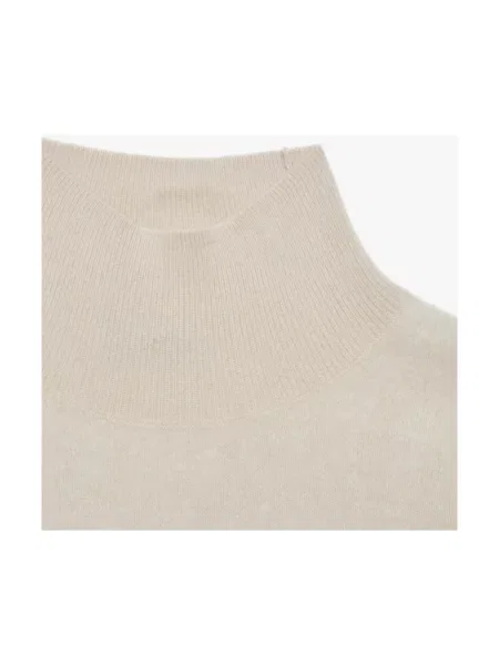 Sweter z golfem Max Mara do golfa beżowy