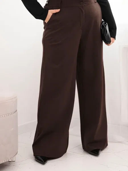 Talie elastică pantaloni Kesi Włoski negru