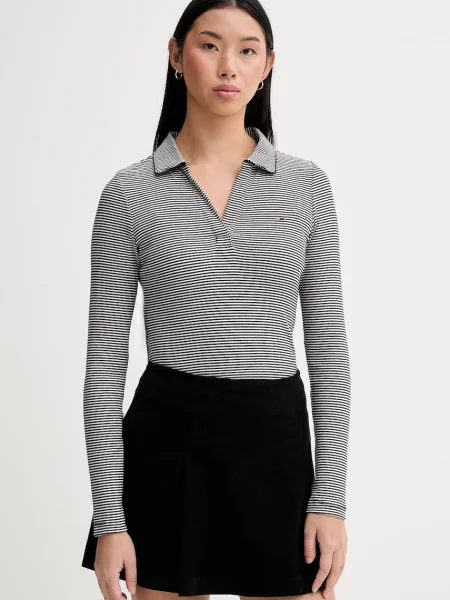 Tommy Jeans Majica dugih rukava crna