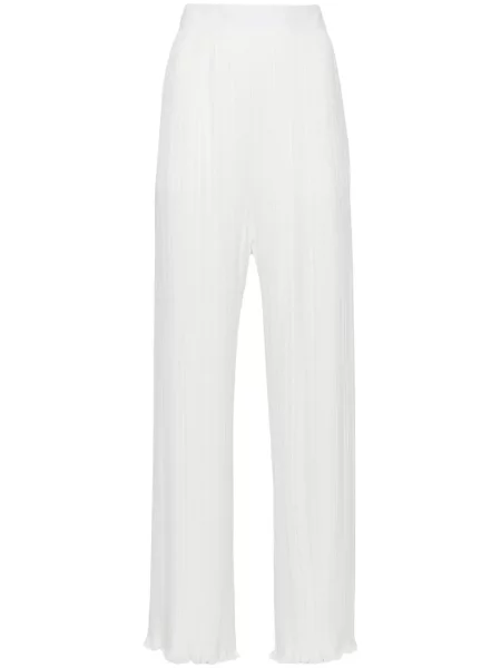 Pantaloni Lanvin plisate alb
