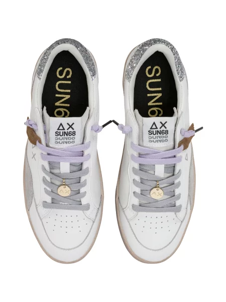 Pantofi Sun68 alb