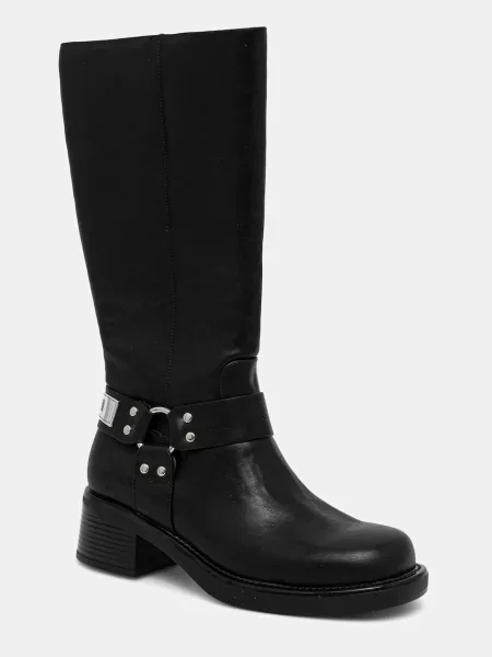 Ботуши Just Cavalli с дебел черно