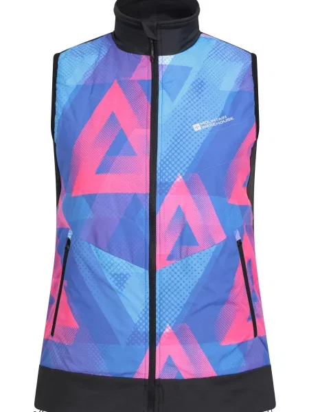 Chaser pikowana kamizelka do jazdy na rowerze z nadrukiem Black