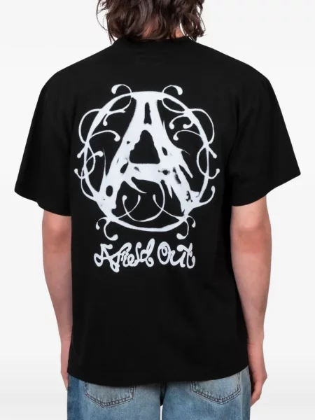 Tricou Afield Out cu imagine negru