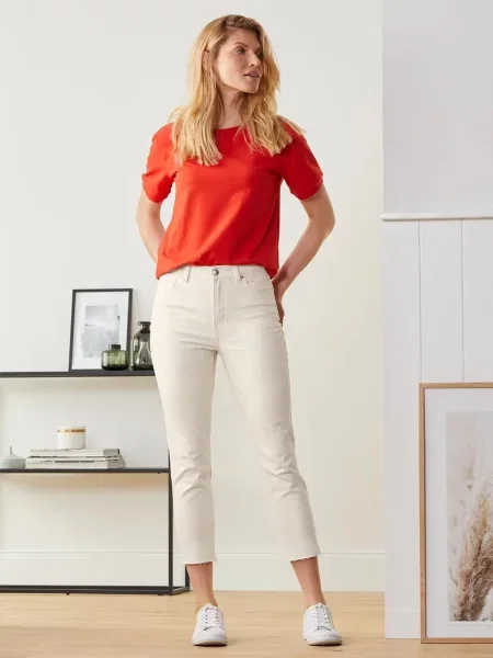 Tchibo Прямі джинси білий