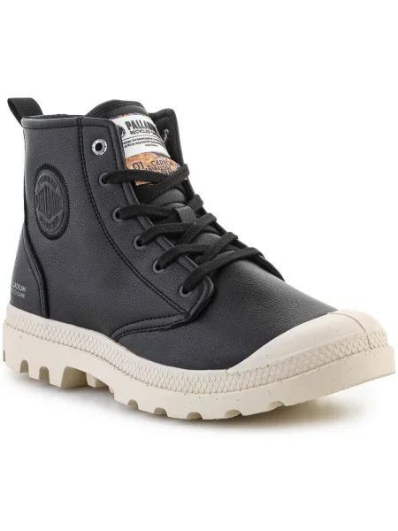 Kožené tenisky Palladium čierna