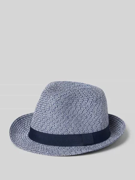 Kapelusz słomiany z opaską model ‘TRILBY’ Müller Headwear niebieski