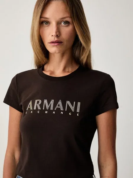 Póló Armani Exchange barna