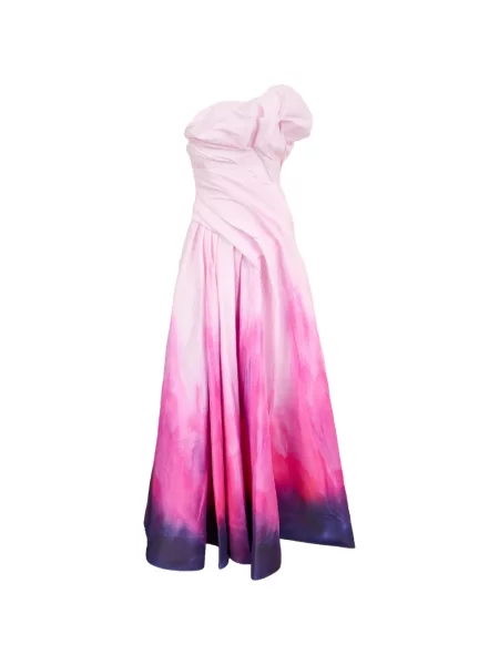 Maksi sukienka maxi Acler na jednym ramieniu garniturowa różowa