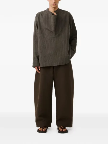 Pantaloni Studio Nicholson maro
