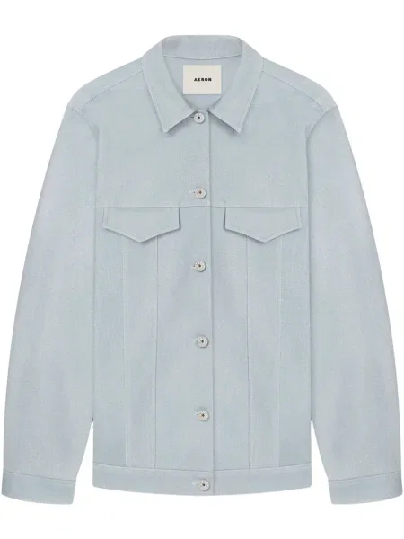 Koszula áeron skórzana niebieska
