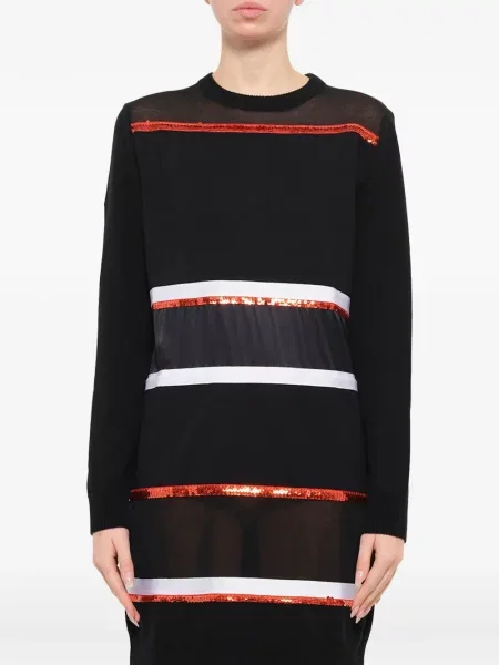 Rochie mini Givenchy cu paiete cu dungi negru