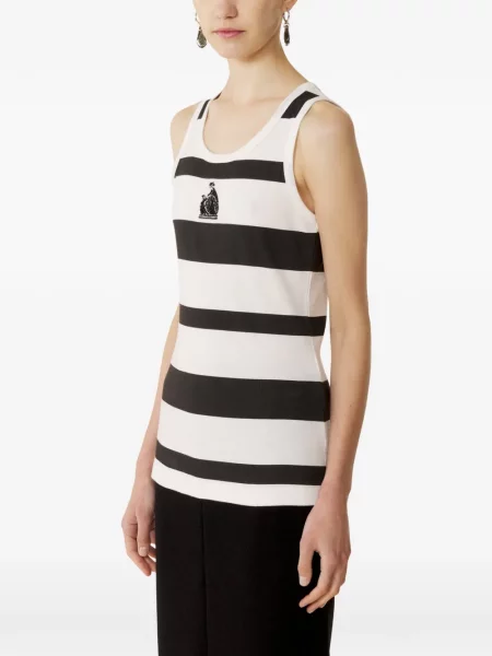 Top Lanvin cu dungi alb