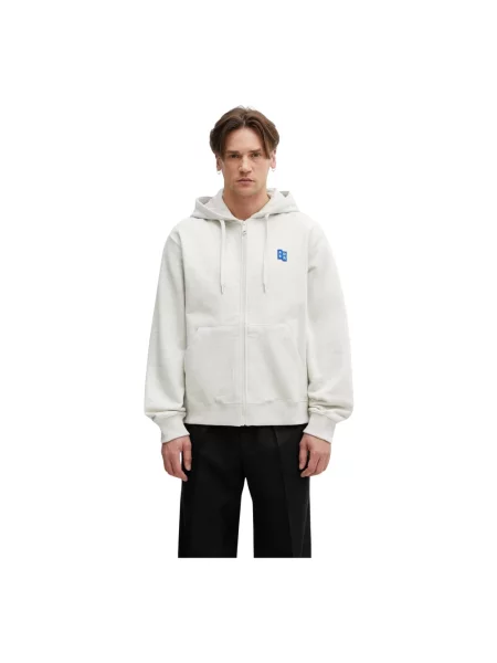 Ader Error bluza rozpinana z kapturem beżowa