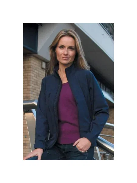 La Femme® Oddychająca Kurtka Wiatroodporna Typu Softshell niebieska