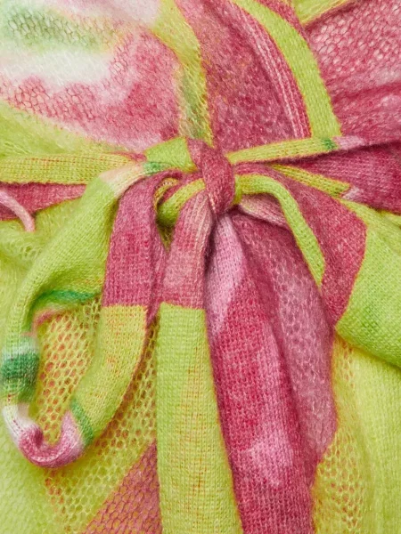 Cardigan Retrofete cu imagine verde