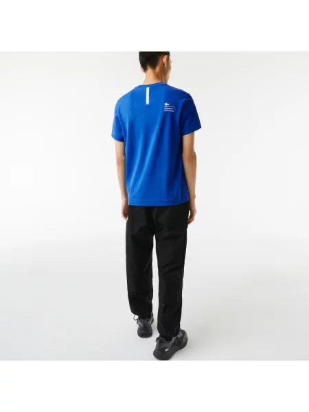 Lacoste Koszulka Regular Fit Z Nadrukiem Piqué