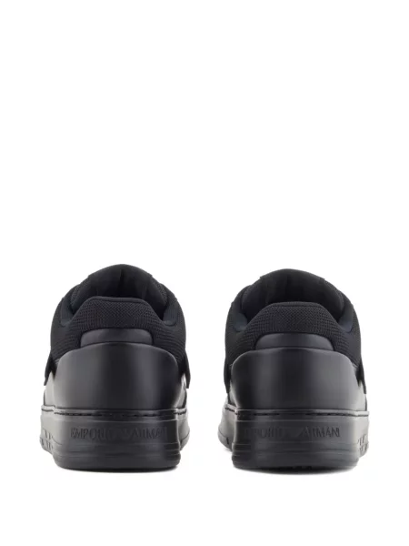 Sneakerși Emporio Armani din piele albastru