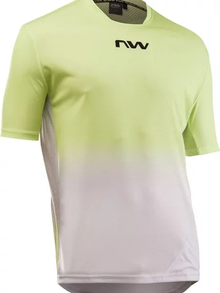 Koszulka rowerowa NORTHWAVE Edge 2 Jersey S/s żółto szara