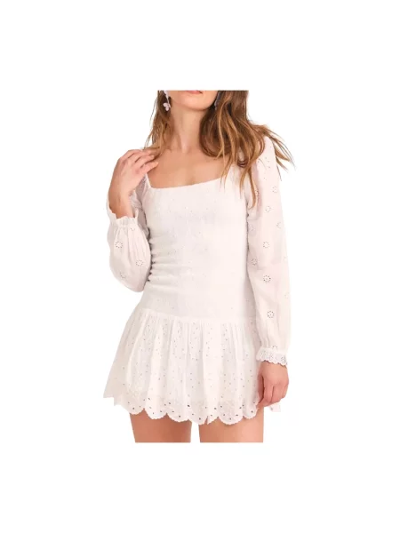 Sukienka mini Loveshackfancy biała