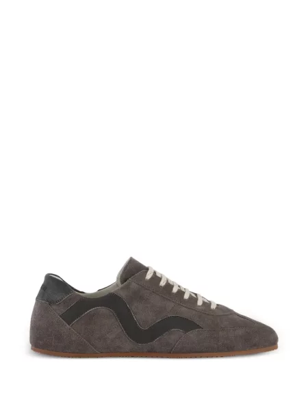 Sneakerși Lardini din piele de căprioară gri