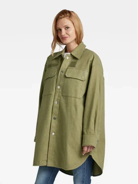 G-Star Raw Átmeneti kabát Oversize zöld
