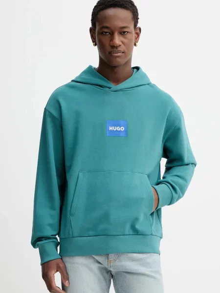 HUGO Blue mikina s kapucí Nayohood modrá