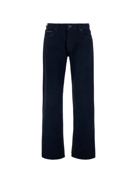 Blugi drepți Emporio Armani albastru
