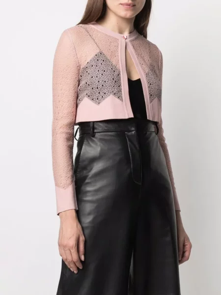 Decupat pantaloni Antonino Valenti roz