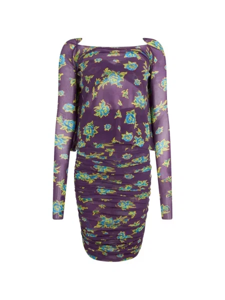Rochie mini Philosophy Di Lorenzo Serafini cu model floral cu imagine violet