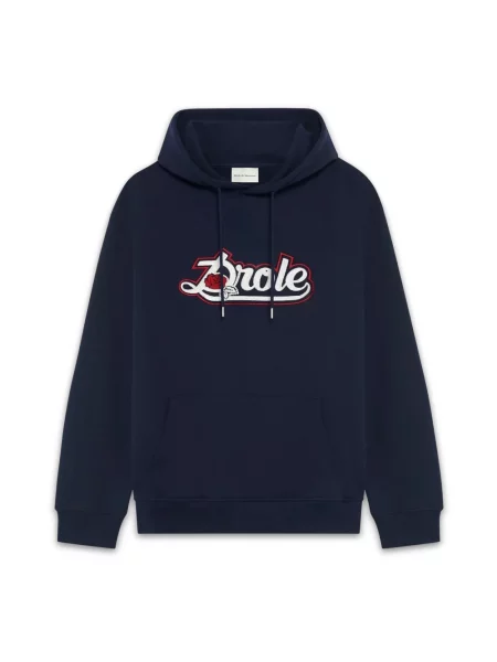 Haftowana bluza Drole De Monsieur niebieska