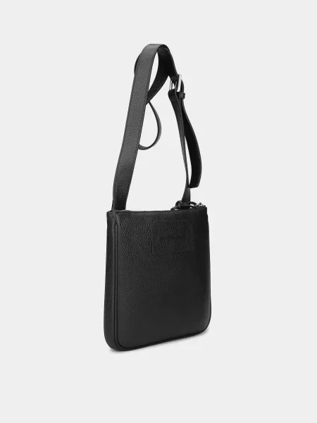 Кожаная сумка Emporio Armani черная